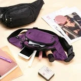 AOWOO 2 Pack Fanny Packs for Men and Women, Waist Bag with 3-Zipper Pockets, Water Resistant Sports Waist Pack Bag Bum Bag for Outdoors Sports Travel Hiking Running