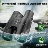 BNISE Binoculars for Adults , 10X42 HD Professional Binoculars with Low Light Vision.BAK 4 Prism FMC Lens, Compact Binoculars for Bird Watching,Hunting,Hiking Outdoor Traveling